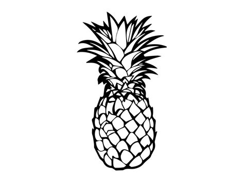 Pineapple Clipart Outline