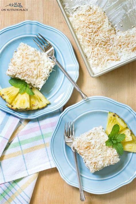 Pineapple Coconut Icebox Cake