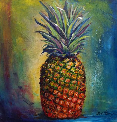Pineapple Head Painting