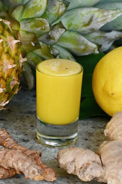 pineapple juice and ginger root