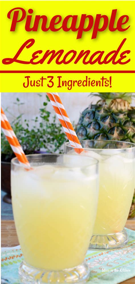 Pineapple Lemonade Using Country Time