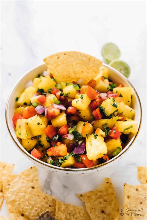 Pineapple Salsa Nachos