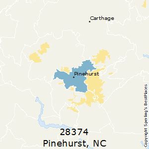 Pinehurst Nc Zip Code Map