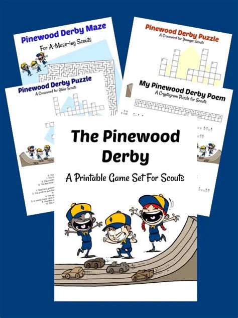 Pinewood Derby Activity Sheets