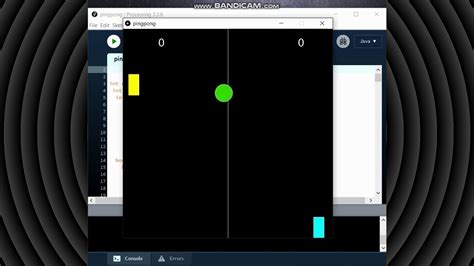 Ping Pong Game In Processing