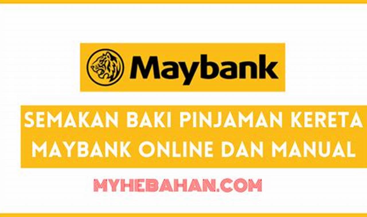 Pinjaman Online Maybank