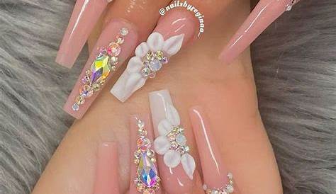 Pink Acrylic Nails Quinceanera Pin By Ashley Schanck On Video Girly