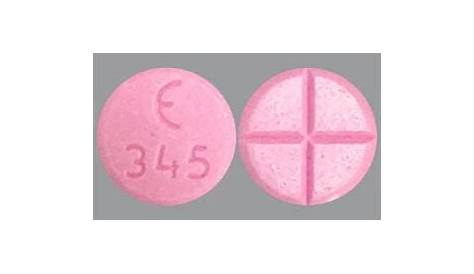 PINK ROUND E 345 dextroamphetamine saccharate