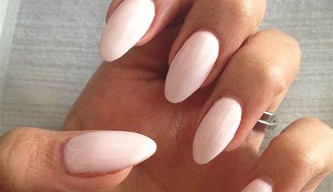 Pink gel nails in almond shape by Polished Pink gel nails, Nails, Gel