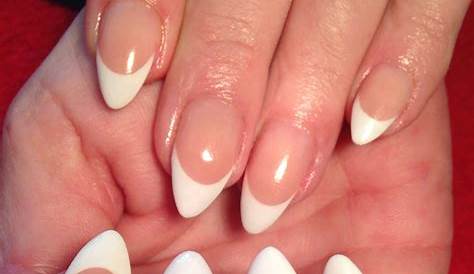 Pink Almond Nails With White Design 38 Stunning Shape Nail For Summer
