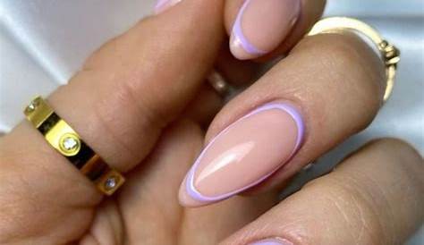 Pink Almond Nails Nail Art Light Acrylic Acrylic Natural