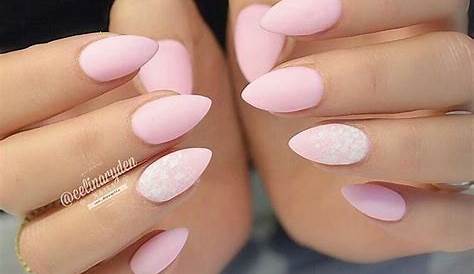 Pink Almond Shape Short Nails 38 Trendy d Nail Art For Summer