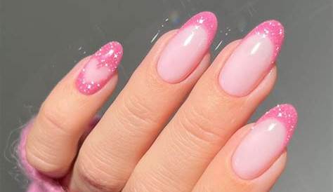 Pink Almond Valentine Nails 42 Insanely Cute 's Day With Red Heart