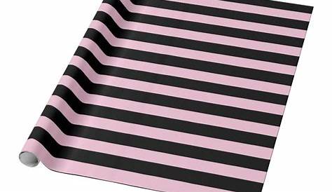 pink and black stripes wrapping paper