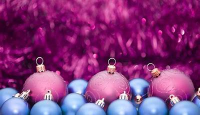 Pink And Blue Christmas Wallpaper