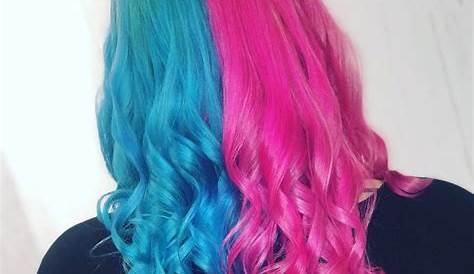 Pink And Blue Hair Color Ideas Ombre Tips