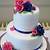 pink and blue wedding cake ideas
