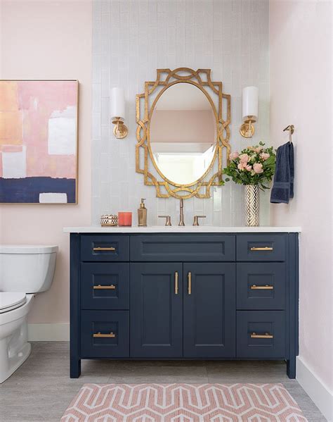 Pink And Navy Bathroom Ideas