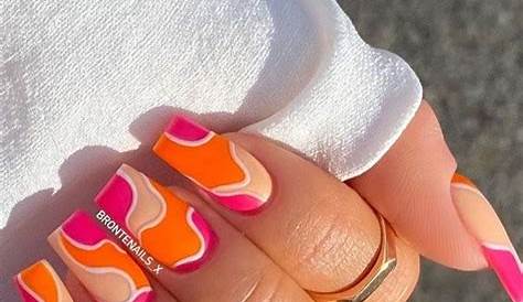 Pink And Orange Nails Inspo The Prettiest Summer Nail Designs We've Saved