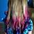 pink and purple hair ends