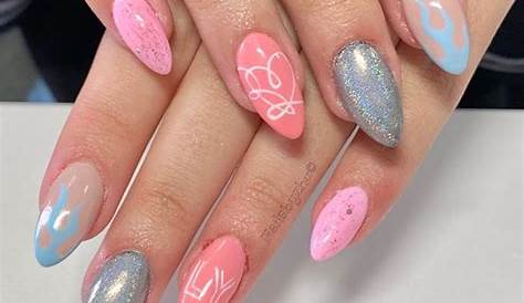 Pink And Red Almond Nails 21 Cool Design Ideas