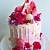pink and red cake ideas