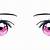 pink anime eyes png
