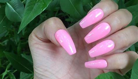 Barbie Hot Pink Presson Nails with glue coffin/stiletto Etsy