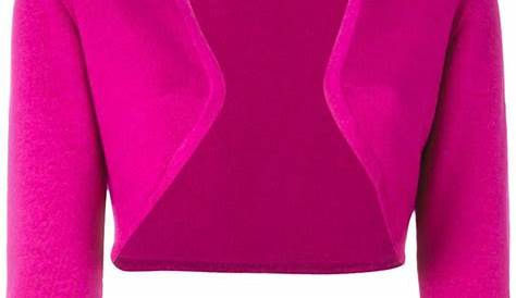 Pink Bolero Cardigan A2Y A2Y Women's Solid Cropped 3/4 Sleeve Button