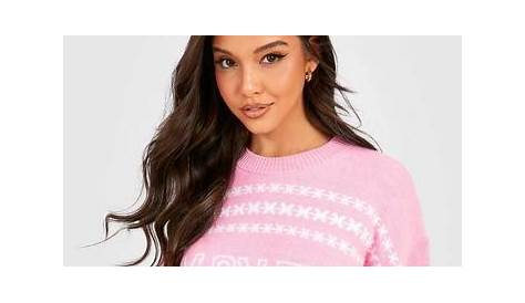Pink Christmas Jumper Boohoo Maternity Poppy I Can Explain With Images