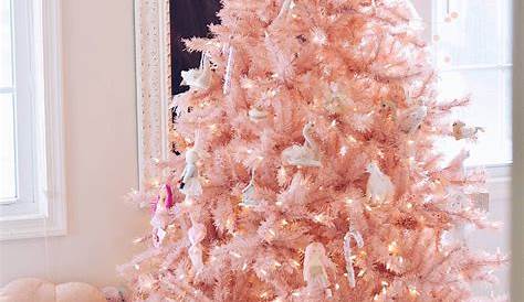 Pink Christmas Tree At Home