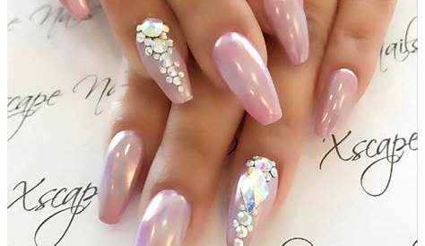 Pink Chrome Long Nails UPDATED 40 Fantastic August 2020