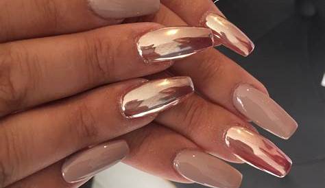 Pink Chrome Nails On Brown Skin UPDATED 40 Fantastic August 2020