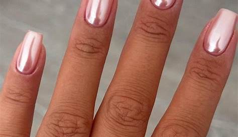 Pink Chrome Nails Short UPDATED 40 Fantastic August 2020