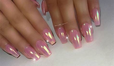 Pink Chrome Nails Square UPDATED 40 Fantastic