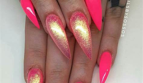 Pink Chrome Stiletto Nails UPDATED 40 Fantastic August 2020