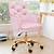 pink desk chair for girl