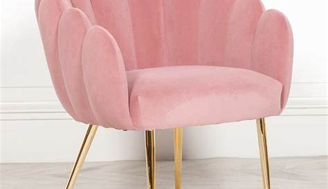 Pink Dining Chair Gold Legs Chic Velvet With Steel Minimal & Modern