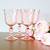 pink drinking glasses