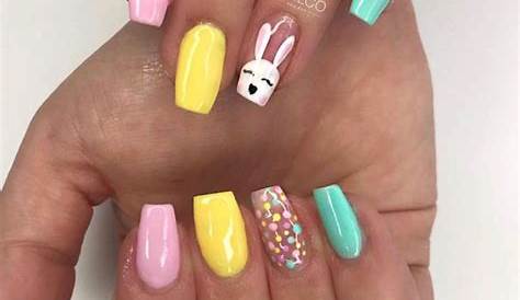 Pink Easter Acrylic Nails 50 Cute And Easy Nail Designs To Try