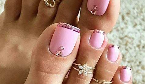 Pink French Nails And Toes Best Summer Toe Nail Designs DIY Cuteness