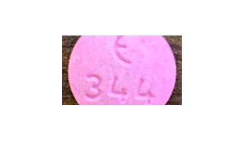 PINK ROUND E 345 dextroamphetamine saccharate