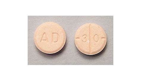 Pink Generic Adderall 30 Mg Dp 3 0 Pill Images (Peach / Round)