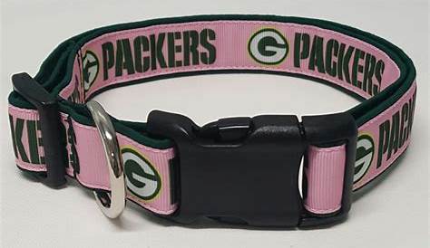 Dog Collar Pink Green Bay Packers