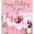 pink happy birthday cake images
