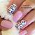 pink leopard print acrylic nails