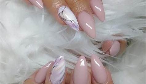 Pink Marble Nails Almond Picture Of Light Are A Trendy And Chic