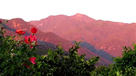 The beginning of an iconic Ojai pink moment. Where the whole valley