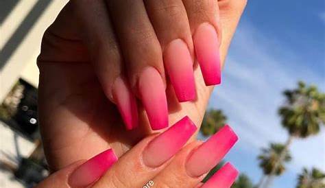 Nail extensions, almond shape, natural, pink glitter = cute Nail