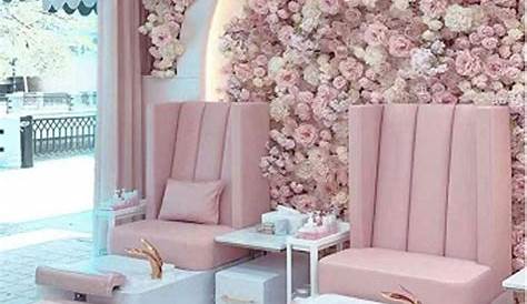 Nail spa / pink salon Nail salon decor, Salon decor, Beauty salon